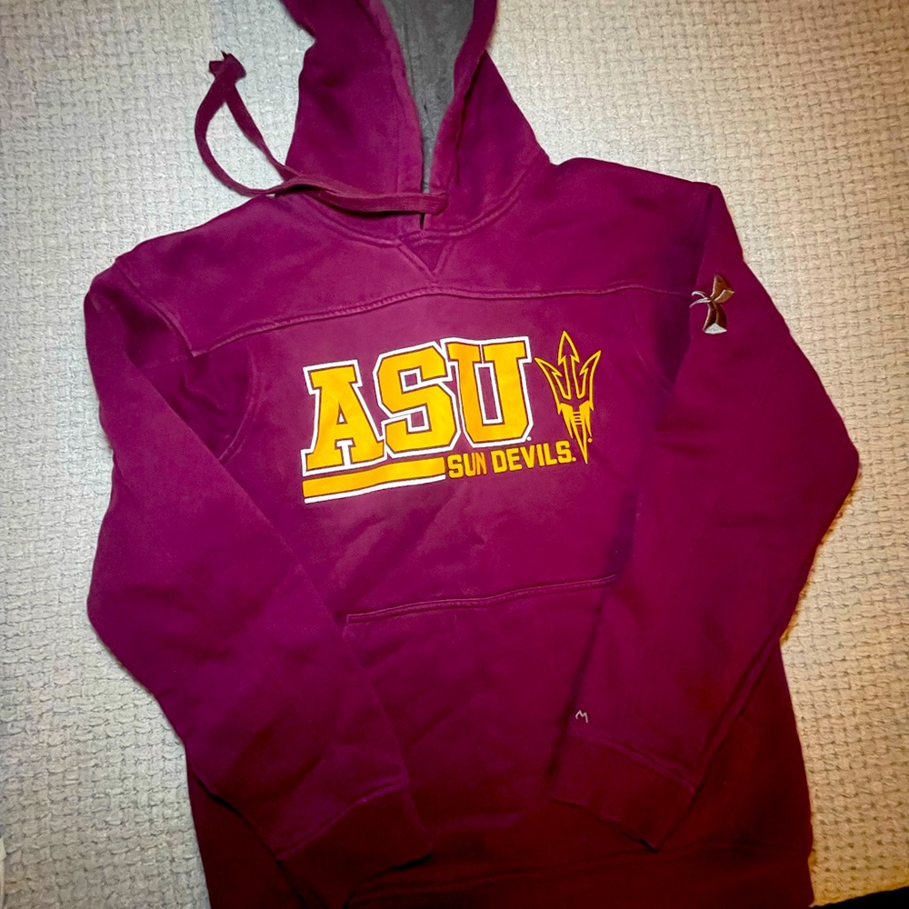 ASU sun devils under Armour storm hoodie. Gently used.